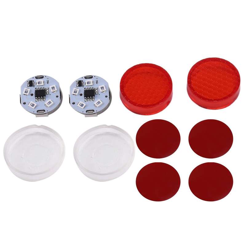 2Pcs Universal Car Door Opening Projector Warning Lights Signal Light Open Door Anti-Collid Red