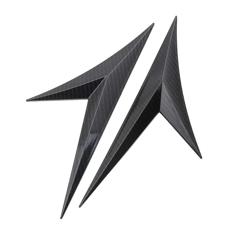 2Pcs Universal Car Side Door Body Cover Trim for Decoration Sticker for for Carbon Fiber