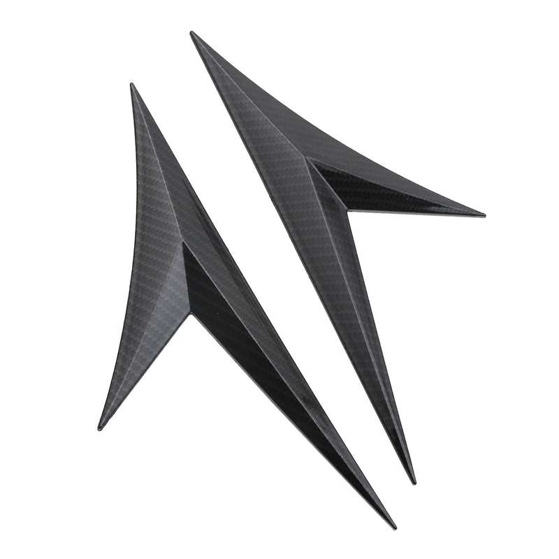 2Pcs Universal Car Side Door Body Cover Trim for Decoration Sticker for for Carbon Fiber
