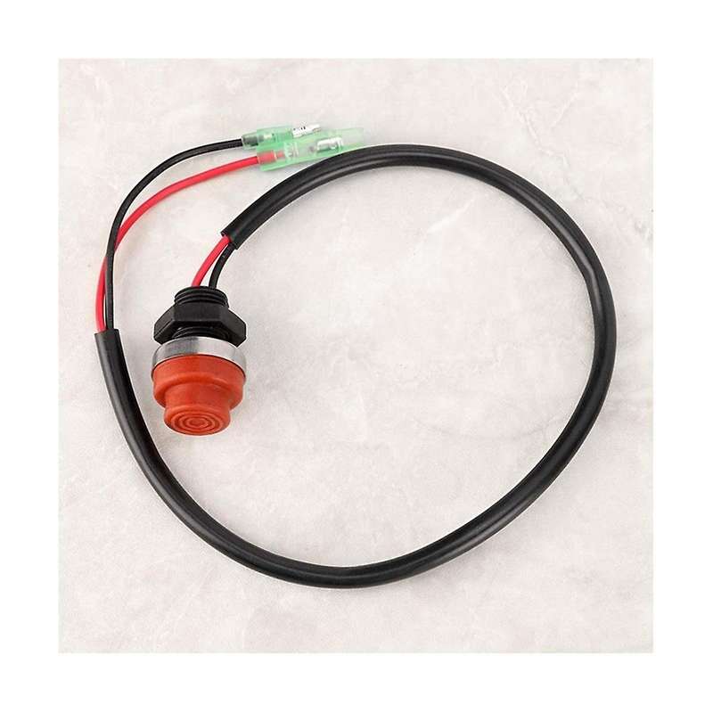 2pcs Universal Boat Outboard Engine Motor Start Kill Switch Keyless Push Button , Applicable to All