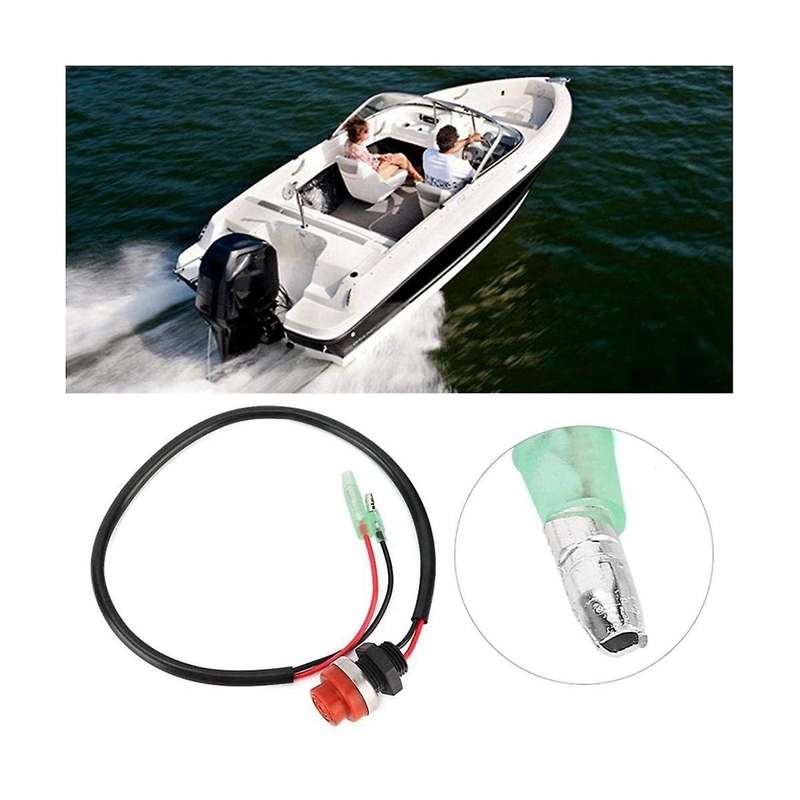 2pcs Universal Boat Outboard Engine Motor Start Kill Switch Keyless Push Button , Applicable to All