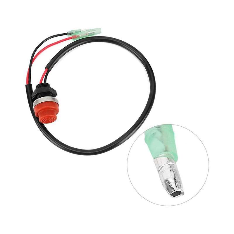 2pcs Universal Boat Outboard Engine Motor Start Kill Switch Keyless Push Button , Applicable to All