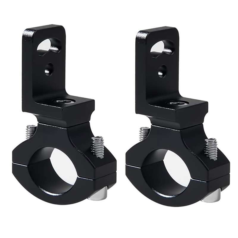 2pcs Universal Handlebar 22 25mm 7/8inch Motorcycle Headlight Bracket Holder Tube Clamp for Cafe Ch