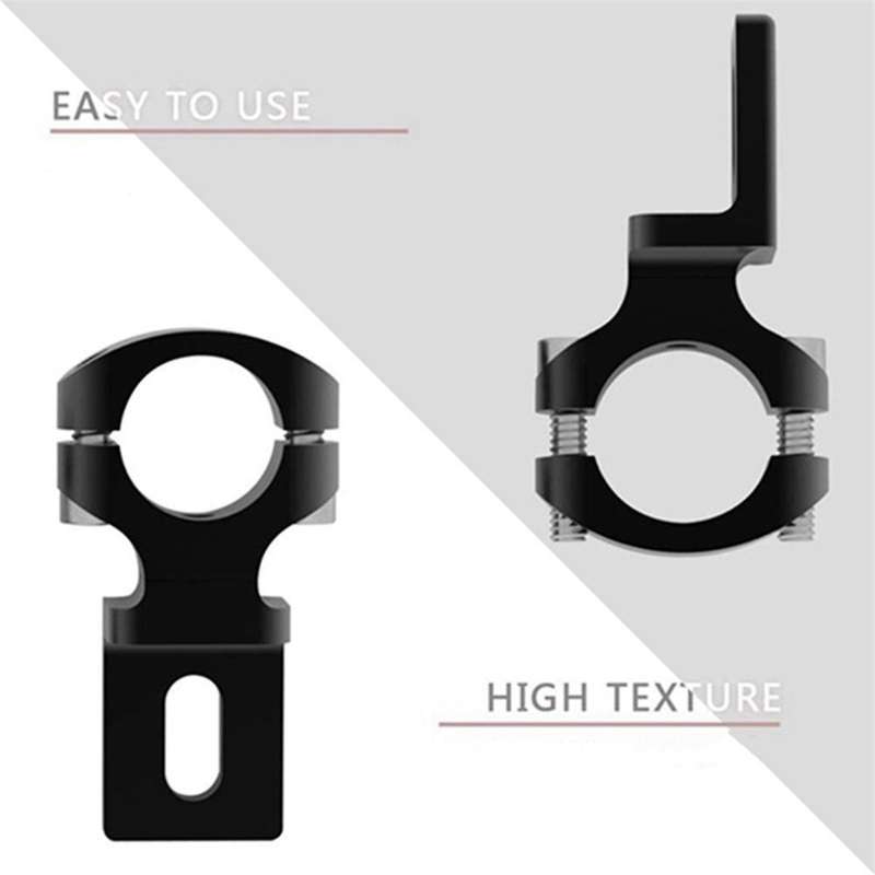 2PCS Universal Handlebar 22mm Motorcycle Headlight Bracket Spotlight Holder Tube Clamp for Cafer Cho