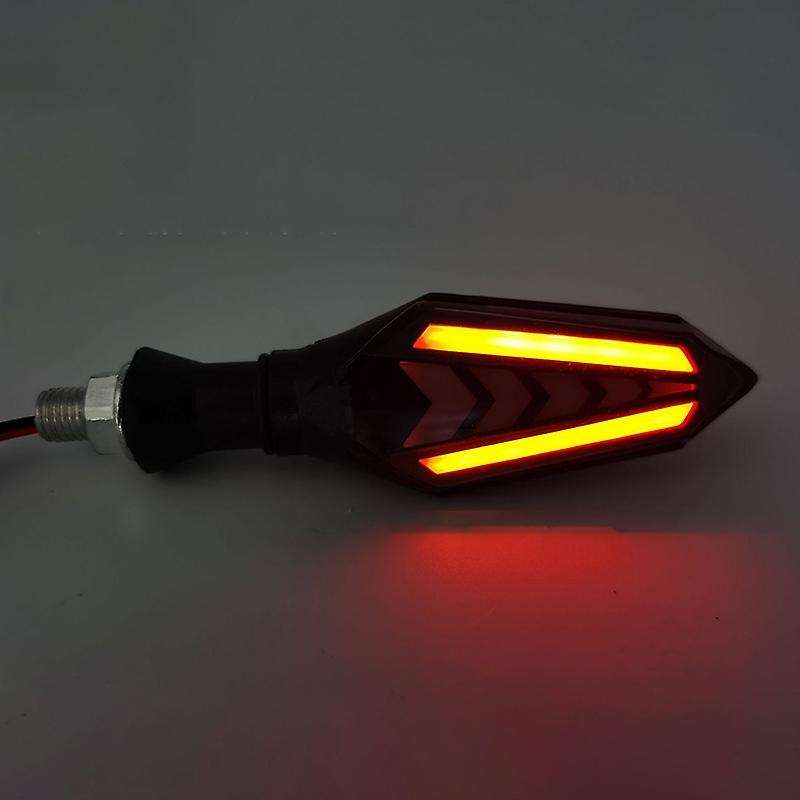 2Pcs Universal Motorcycle Led Turn Signal Lamp Sequential Flowing Flash Indicator Lights Led Blinker
