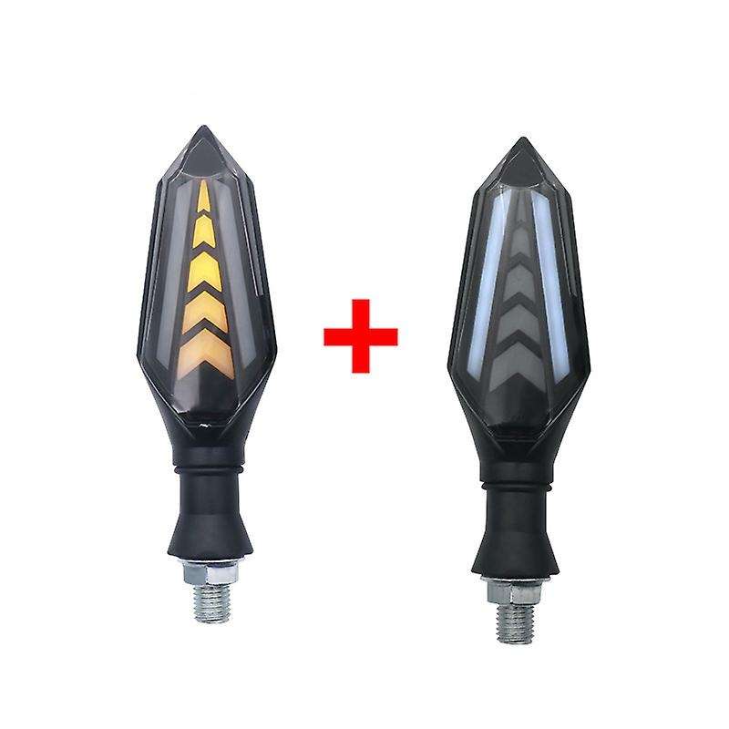 2Pcs Universal Motorcycle Led Turn Signal Lamp Sequential Flowing Flash Indicator Lights Led Blinker