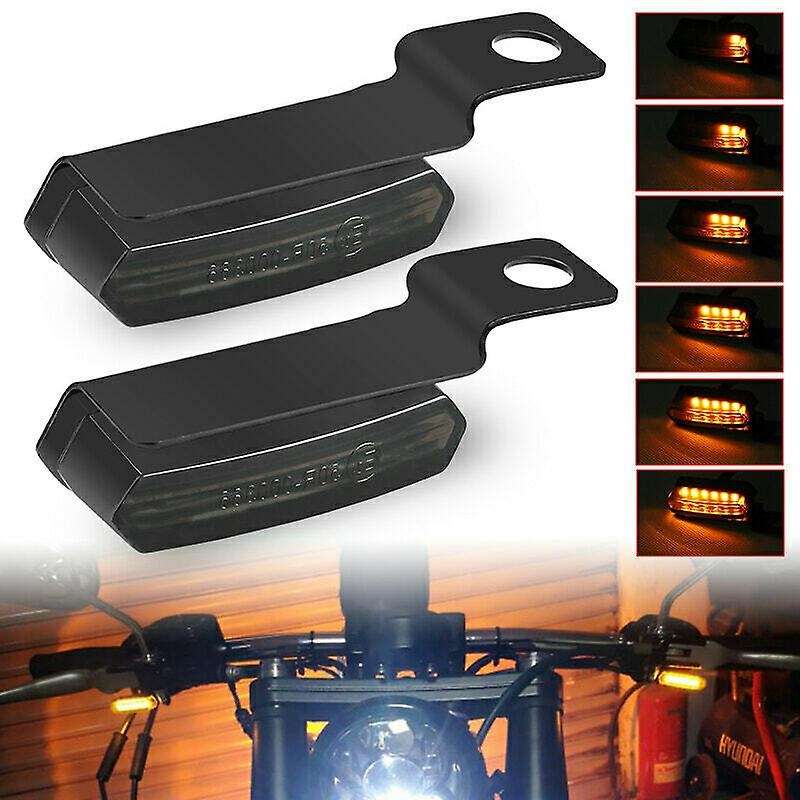 2PCS Universal Mini LED Motorcycle Turn Signal Light Flashers for A
