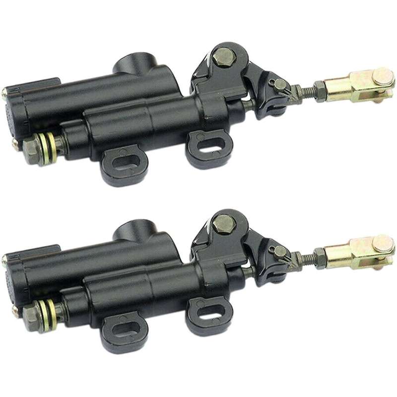 2pcs Universal Motorcycle Rear Hydraulic Brake Master Cylinder Pump for Atv Dirt Bike