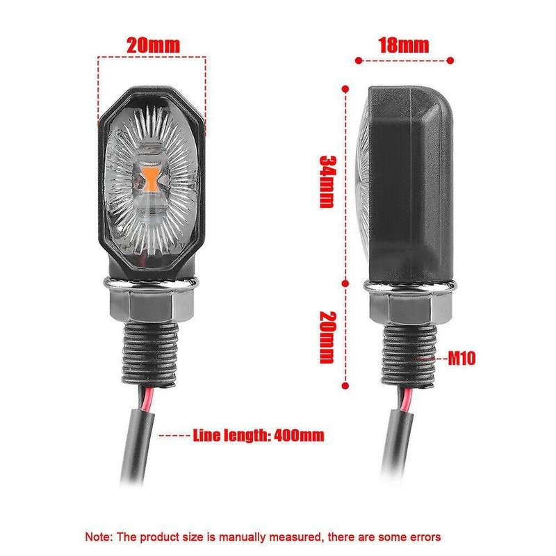 2PCS Universal Mini Motorcycle Turn Signal Flashers Plastic Refitting Accessories Easy Installation