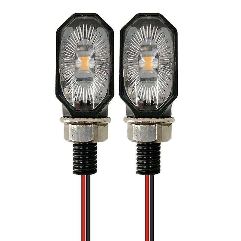 2PCS Universal Mini Motorcycle Turn Signal Flashers Plastic Refitting Accessories Easy Installation