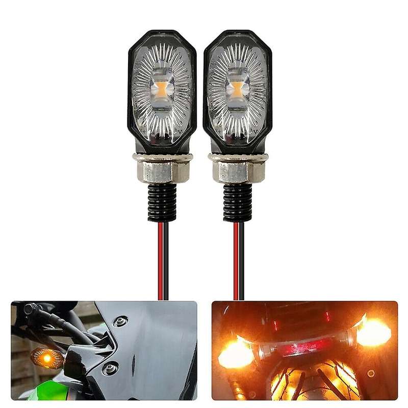 2PCS Universal Mini Motorcycle Turn Signal Flashers Plastic Refitting Accessories Easy Installation
