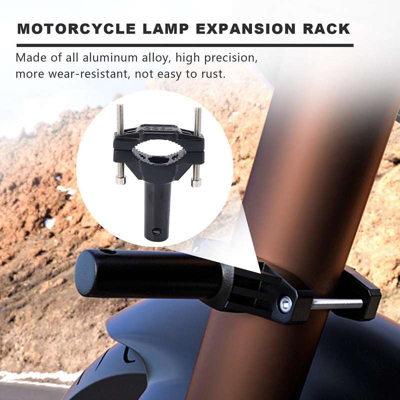 2pcs Universal Mount Bracket Compatible Motorcycle Bumper Headlight Stand