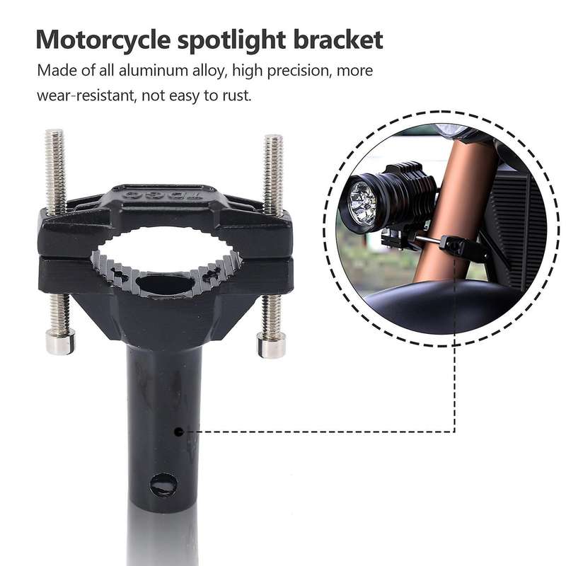 2pcs Universal Mount Bracket Compatible Motorcycle Bumper Headlight Stand