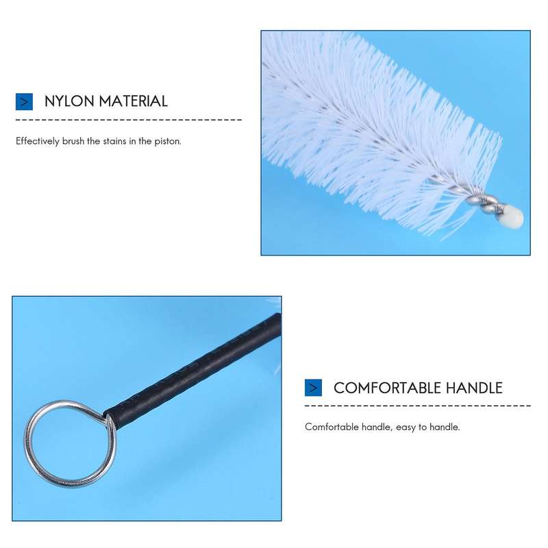 2pcs Universal Mouthpiece Cleaning Brush Nylon for Trombone Trumpet French Horn Wind Instrument