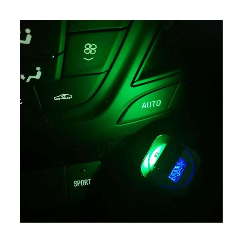2Pcs Universal Mini USB LED Car Light Auto Interior Atmosphere Light Colorful Decorative Lamp Car Ac