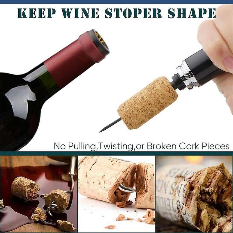 2pcs Upgrade Pocket Air Pump Wine Bottle Opener Safety Portable