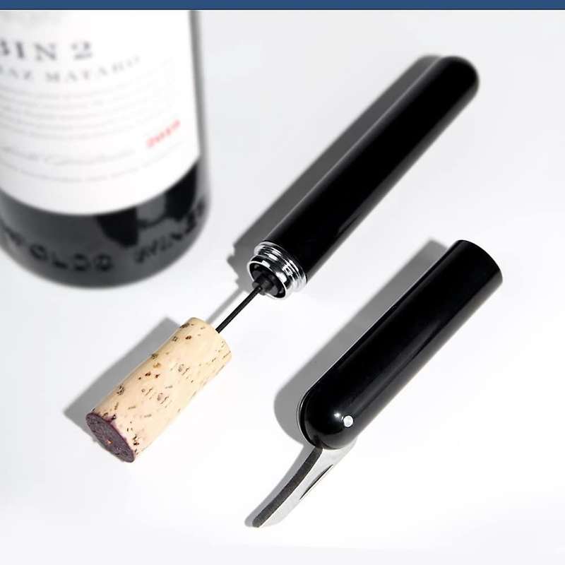 2pcs Upgrade Pocket Pump Wine Bottle Opener Safety Portable Pressure Wine Corkscrew Stainless Steel