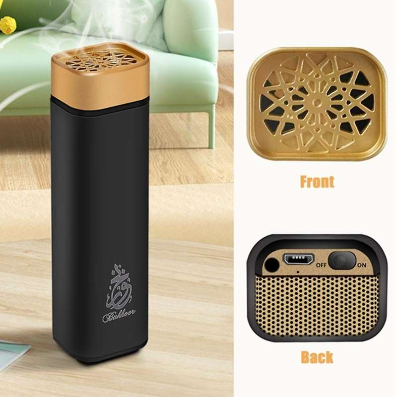 2pcs Usb Incense Burner Portable Arabic Bukhoor Burner Mini Electric Aromatherapy Diffuser Muslim H