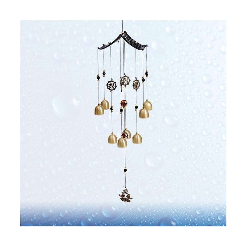2pcs Vintage Decor Hanging Metal Wind Chime Bell Windchimes Garden Hanging Wind Bell for Room Door