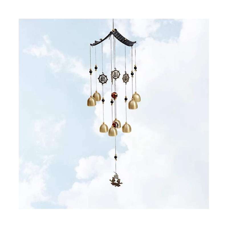 2pcs Vintage Decor Hanging Metal Wind Chime Bell Windchimes Garden Hanging Wind Bell for Room Door