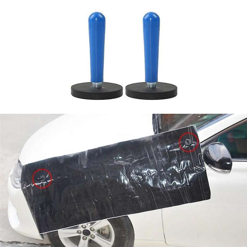 2PCS Vinyl Film Car Magnet Fixing Bracket Car Body Wrap Gripper Magnet Holder Film Filming Tool Blu