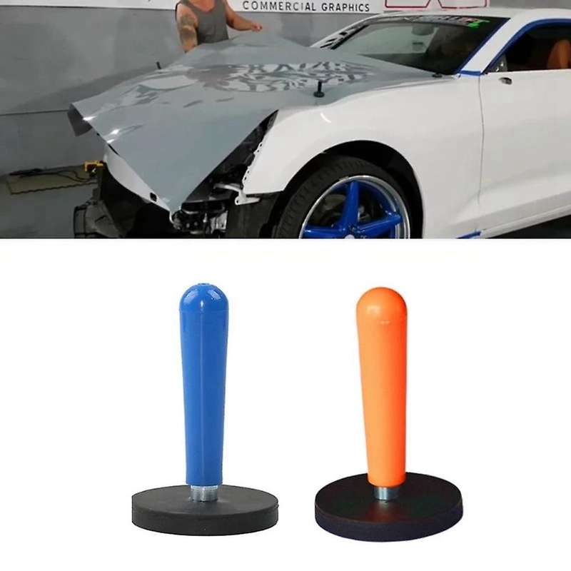 2PCS Vinyl Film Car Magnet Fixing Bracket Car Body Wrap Gripper Magnet Holder Film Filming Tool Blu