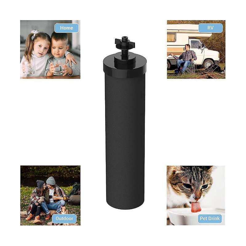 2pcs Water Filter Replacement for Black Activated Carbon Bb9-2 Filters for Gravity-fed Water Filter