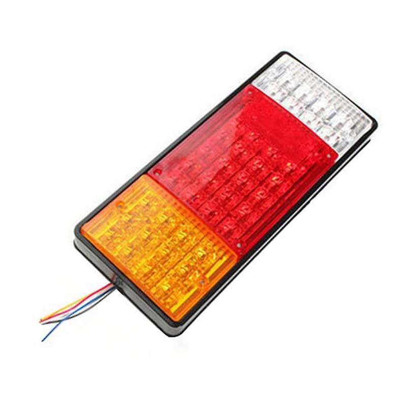 2Pcs Waterproof 12V Taillights Car Truck RV Van Bus Rear Tail Trailer Lights Signal Indicator Brake