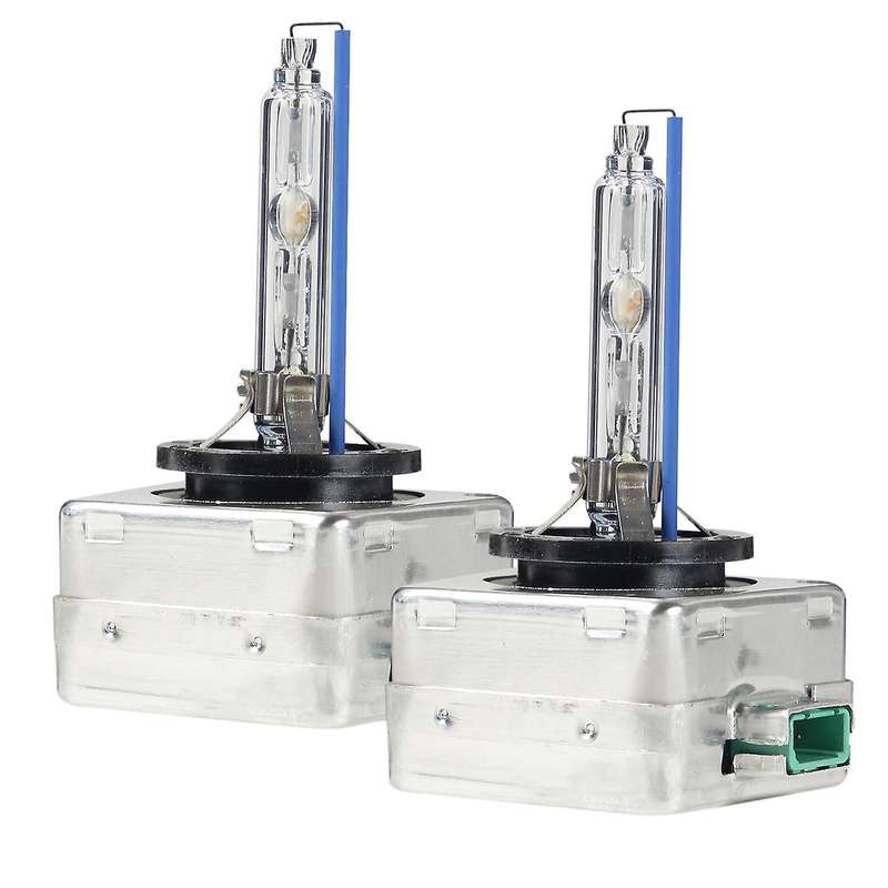 2PCs Waterproof Bright D3S Headlight Bulbs Replacement Heat Resistant 8000K Anti-UV Light Lamp