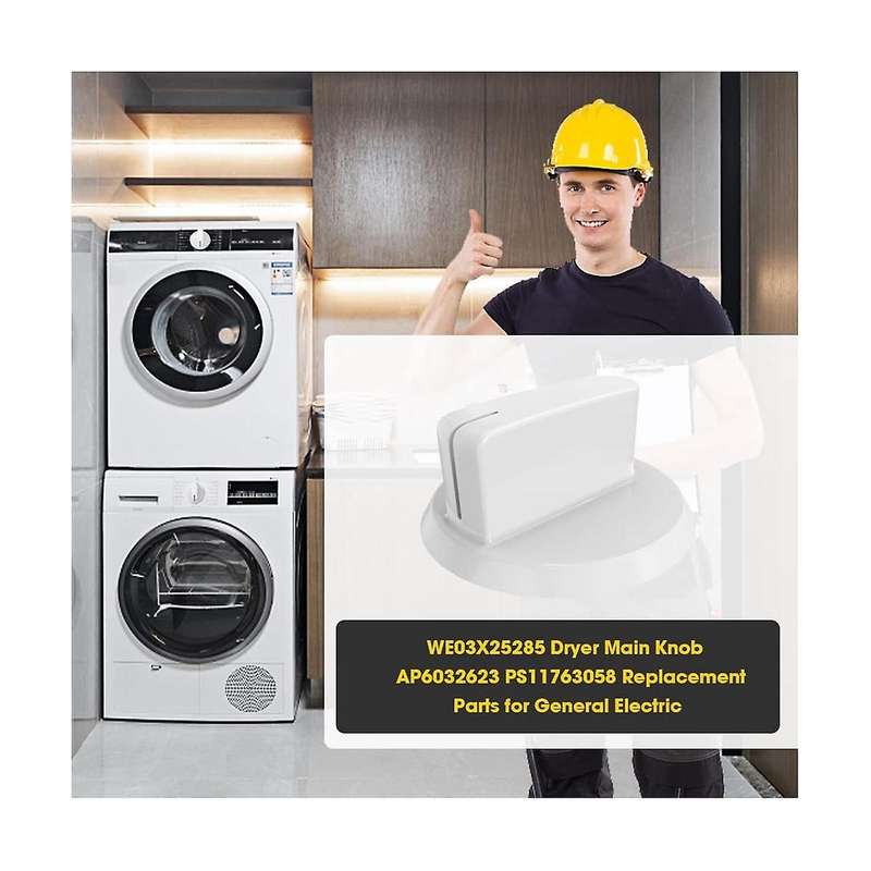 2PCS WE03X25285 Dryer Main Control Knob for Dryer Dryer Replaceable for AP6032623/PS11763058 Dryer K