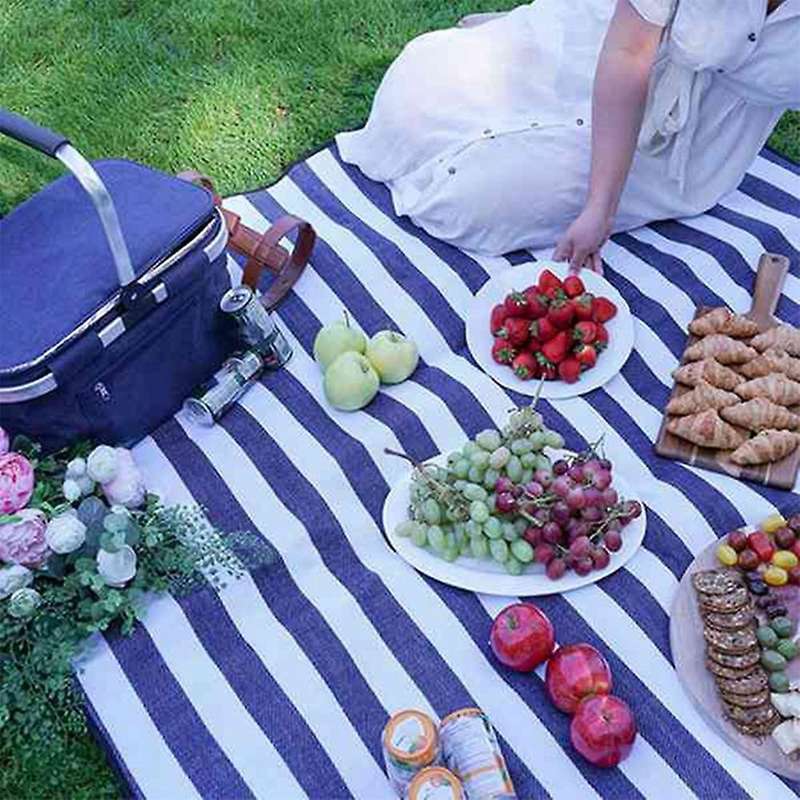 2pcs Waterproof Beach Blanket Camping Blanket Sandproof Belt Handles Suitable for Picnics, Beaches