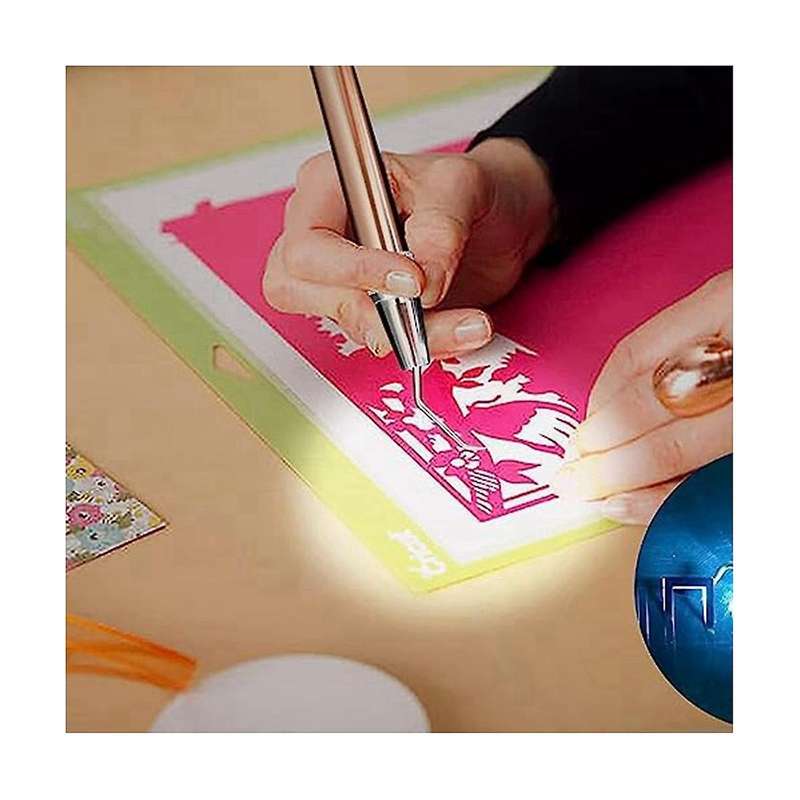 2pcs Weeding Tools for Vinyl - Vinyl Weeding Tool with Light, Weeding Pen Craft Tweezers for Cuttin