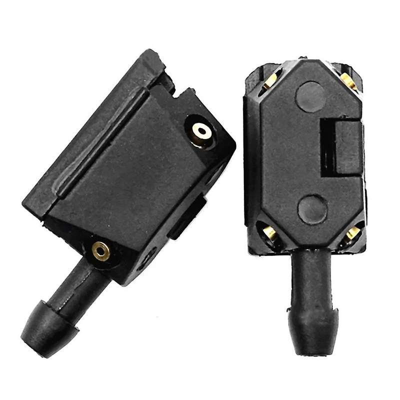 2pcs Windscreen Washer Jet Universal Black Car Arm Windscreen Washer Wiper Blade Water Spray Nozzle