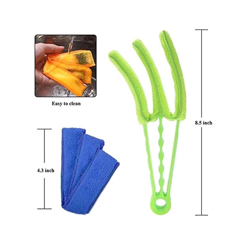 2pcs Window Blind Duster Brush Kit- Blind Cleaning Tools for Window Shutters Blind Air Conditioner