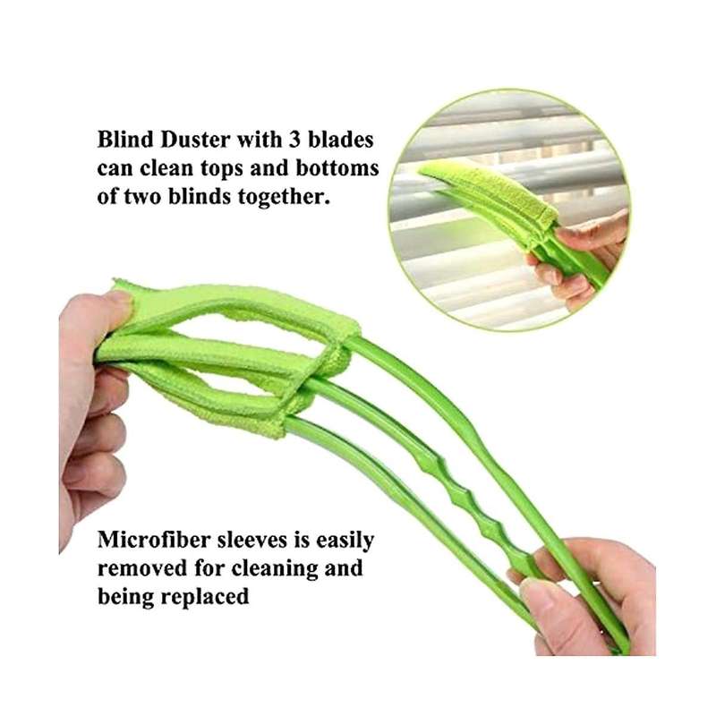 2pcs Window Blind Duster Brush Kit- Blind Cleaning Tools for Window Shutters Blind Air Conditioner