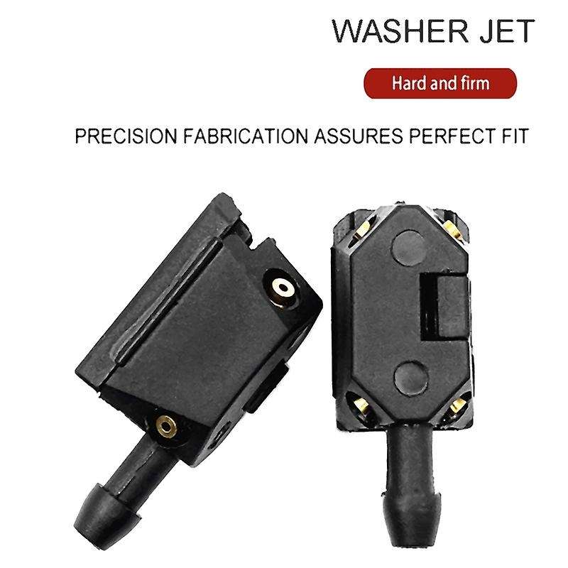 2Pcs Windscreen Washer Jet Universal Black Car Arm Windscreen Washer Wiper Blade Water Spray Jets N