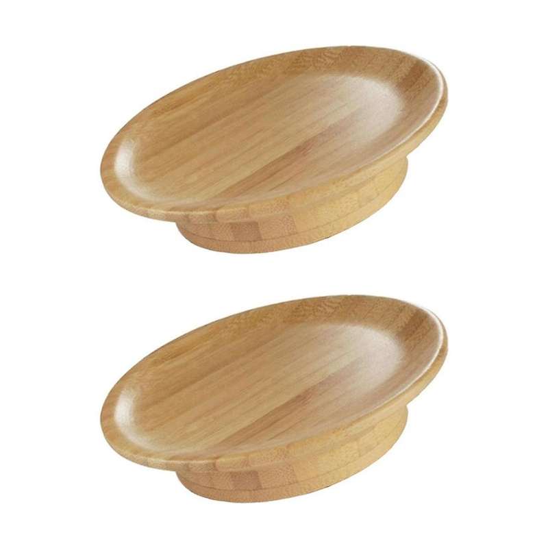2Pcs Wine Glass Topper, 4Inch Wine Glass Charcuterie Topper Bamboo Wine Glass Topper Coasters
