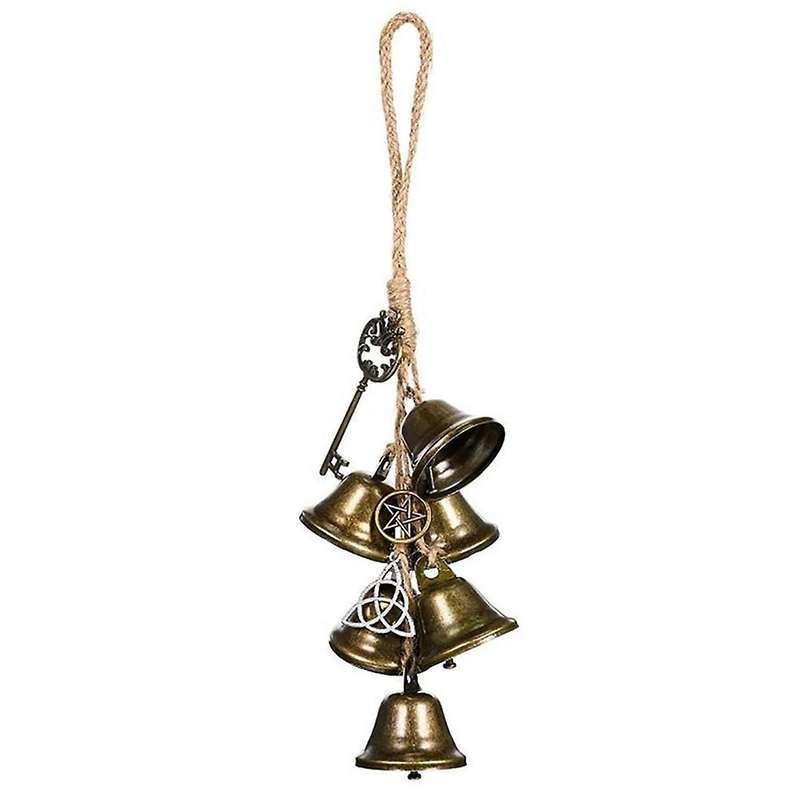2Pcs Witch Wind Chime Door Hanging Wind Chime Bell Decor Witches Bells Temple Wind Bell Retro Wind