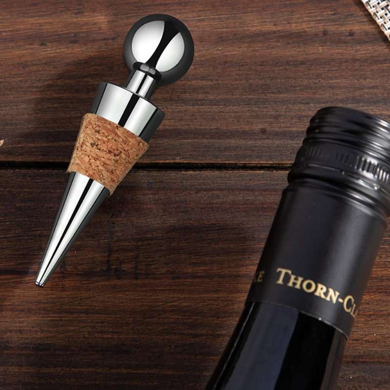 2pcs Wine Stoppers, Alloy Bottle Stoppers for Sealing Wine, Champagne, Beer - Love Decorative Wine