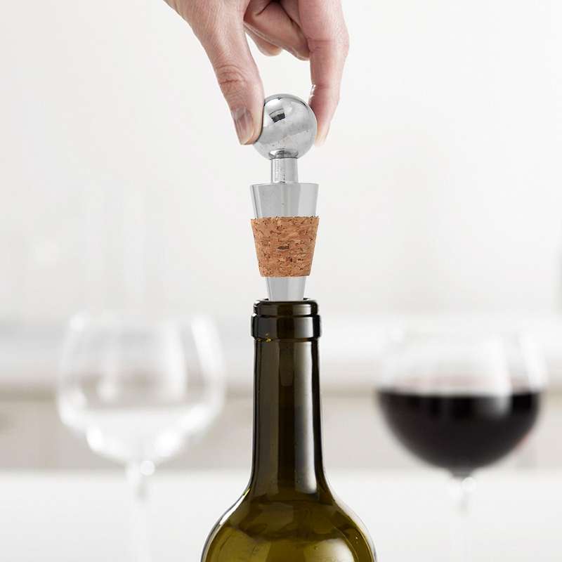 2pcs Wine Stoppers, Alloy Bottle Stoppers for Sealing Wine, Champagne, Beer - Love Decorative Wine