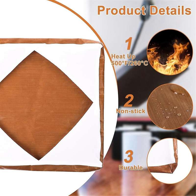 2Pcs Wrap Cover for Heat Press, Heat Press Platen Wrap Cover 15X15 Inch Heat Resistant Reusable Heat