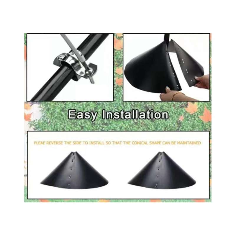 2pcs Wrap-around Squirrel Baffle for Pole, Wrap-around Protective Squirrel Baffle, Protection