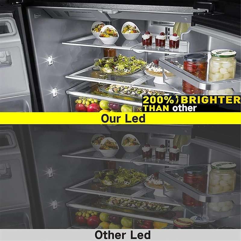 2Pcs WR55X26671 LED Light Compatible for Refrigerators LED Light Replace PS11767930 AP6035586 446853