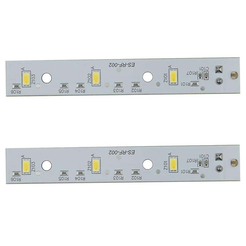 2Pcs WR55X26671 LED Light Compatible for Refrigerators LED Light Replace PS11767930 AP6035586 446853