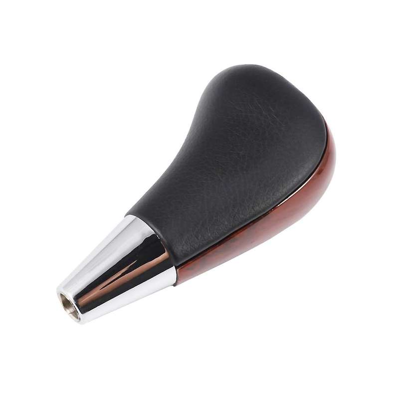 2pcs Wood Grain Car Gear Shift Knob for / Fortuner Crown Land Cruiser Lever Shifter Stick