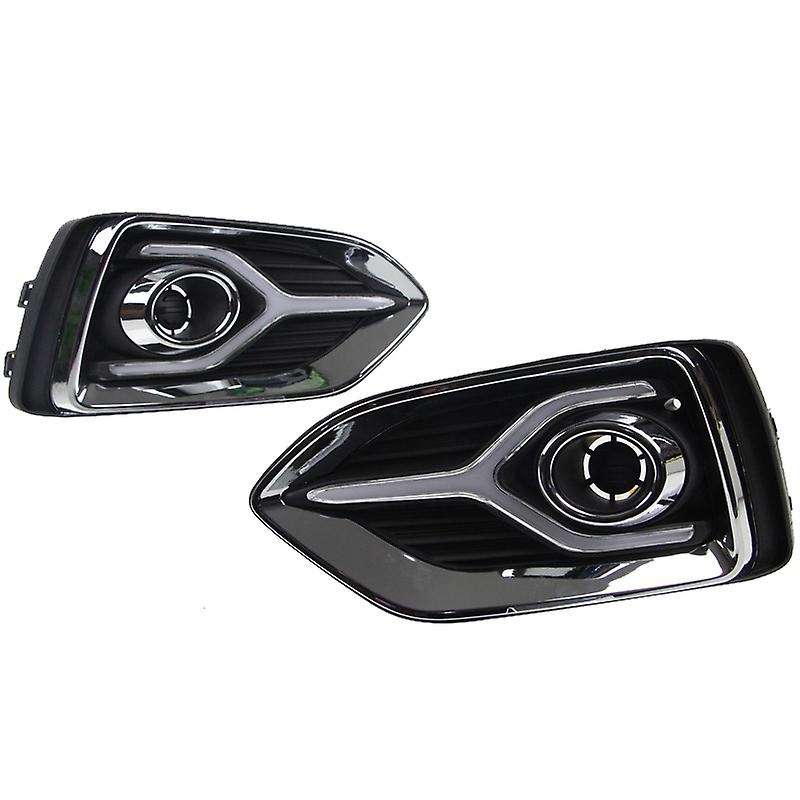 2Pcs Yellow Turn Signal Function 12V Car Drl Lamp Led Daytime Running Light for Accent 17-19