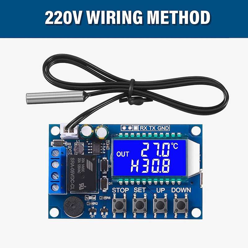2Pcs XY-T01 Electronic Temperature Controller, Control Module -50Celsius to 100Celsius Temperature C