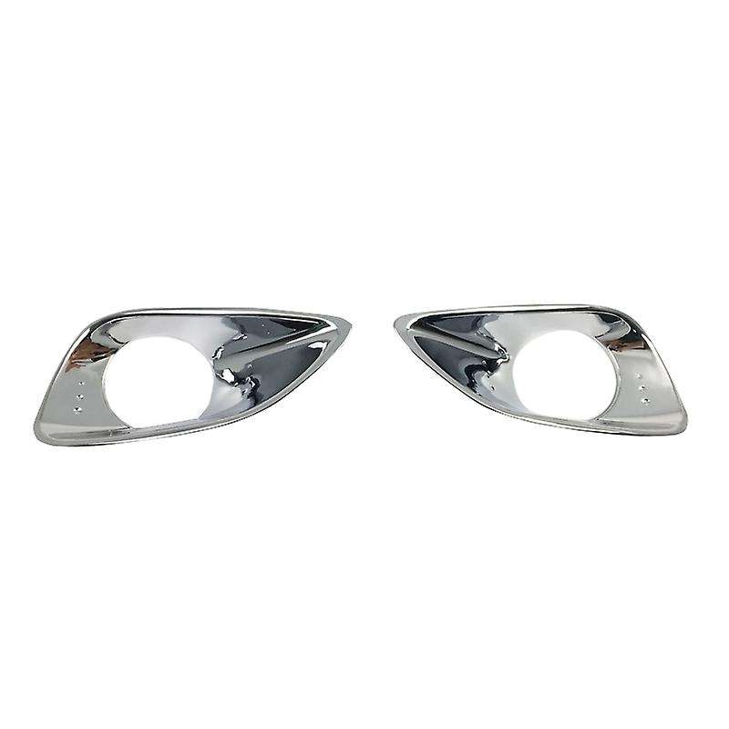 2Pcs/Set Car Front Fog Light Lamp Cover Stick ABS Chrome Frame Trim Kit for Vios 2008- 2011 Car Deco