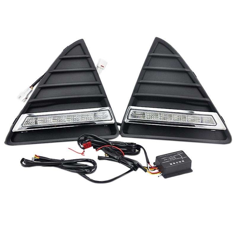 2Pcs/Set Auto Led Drl Daylight Car Daytime Running Lights Set with Fog Lamp for Focus 3 2012 2013 20