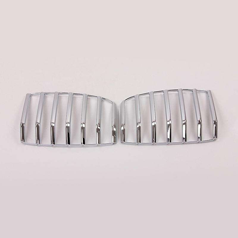 2PCS/Set ABS Chrome Car Front Kidney Grill Grille Decorative Cover Trim for 1 Series 2017-2019
